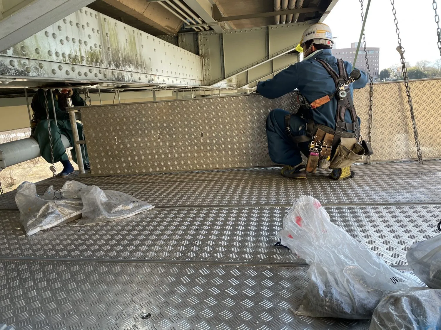 群馬県前橋市 某橋 吊り足場